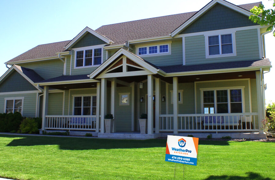 James Hardie Plank Siding on New Oconomowoc Home